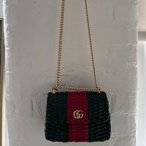 Gucci Small Wicker Shoulder Bag